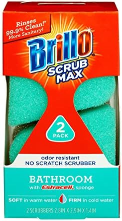 Brillo Scrub Max Heat активирани сунѓери, силни и долготрајни, иновативни технологии, 2 брои)