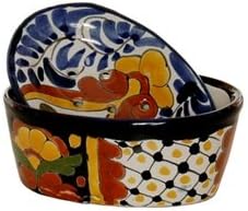 Овална сапунска чинија Талавера со дренажен капак