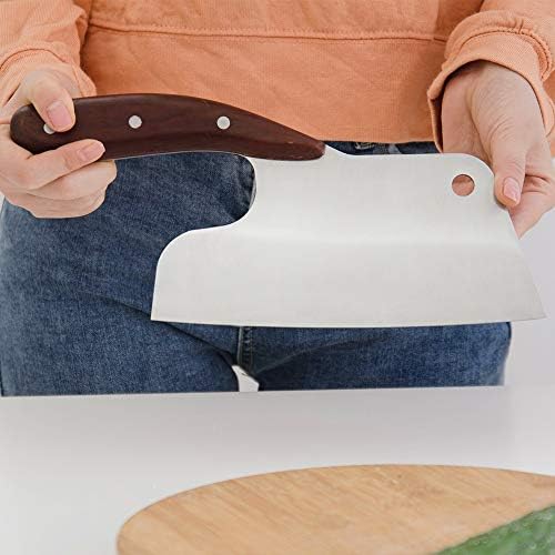 CRIVERS Cleaver Нож, Месо Cleaver, 8 Инчен Целосна Танг Кујна Ножеви Нерѓосувачки Челик Нож Готвење Нож За Сечење Месо Зеленчук Напор