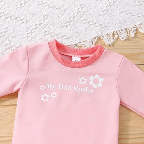 Новороденче дете дете деца бебешки момчиња девојчиња со долг ракав писмо цртана маичка за џемпер на пулвер блуза