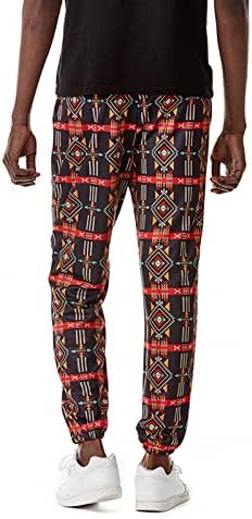 Западен Ацтек печати џогери панталони за мажи модни обични етнички стил панталони улична облека долги панталони лабави џемпери