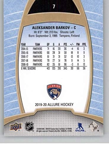 2019-20 Горна Палуба Привлечност 7 Александар Барков Флорида Пантери Нхл Хокеј Тргување Картичка