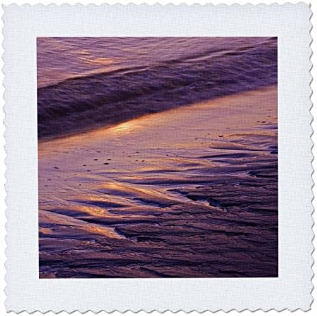 3dRose qs_90585_2 Мејн, Фипсбург. Песочни Обрасци На Плажата Попам-УС20 БЈА0069-Галерија Џејнс-Плоштад Јорган, 6 на 6 Инчи