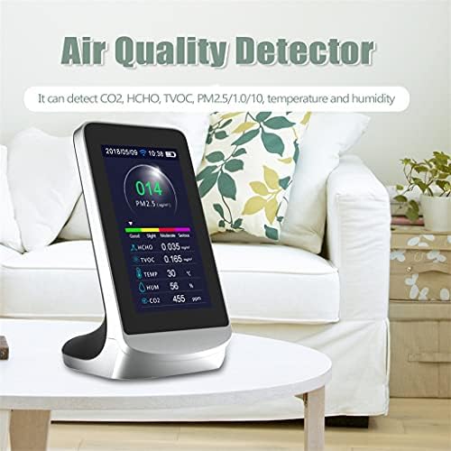 Houkai WiFi CO2 метар за квалитет на воздухот Дететор за квалитет на јаглерод диоксид PM2.5 PM1.0 PM10 Детектори Инструмент