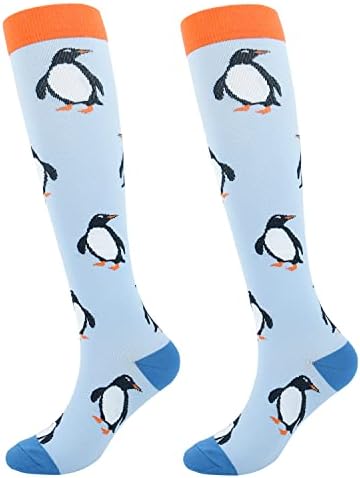 Јуниски чорапи за компресија за жени 20-30 mmhg колено високи чорапи за поддршка на циркулација медицинска сестра за бременост спортски