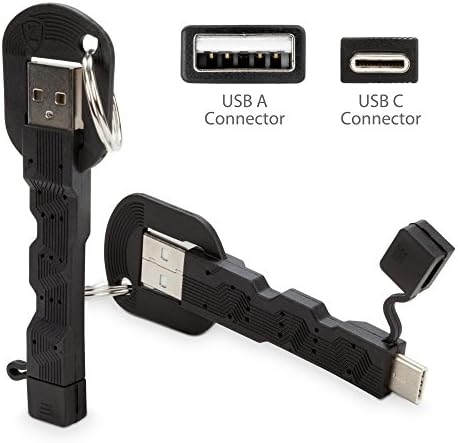 Кабел Boxwave Cable Компатибилен со Nobklen Kids Tablet JR-J10-USB Type-C Полнач за приврзоци на клуч, клучен прстен 3.1 тип