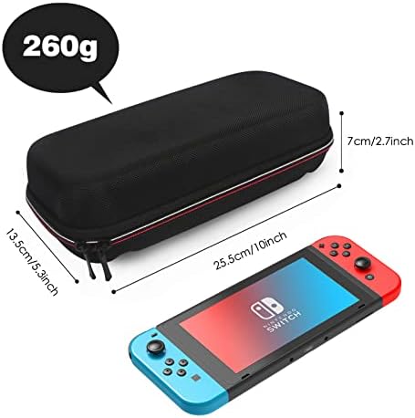 Case Case Simfree Case Compational со Nintendo Switch и нов Switch OLED, Nintendo Switch додатоци, 6in1 Portable заштитна обвивка, торба за