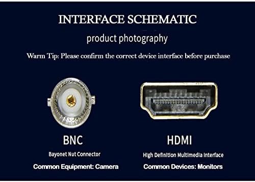 BNC до HDMI Converter, BNC HDMI адаптер Femaleенски CVBS BNC HDMI Coax конектор коаксијален композитен аналоген видео аудио