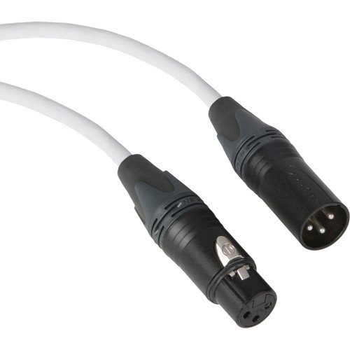 Копул Премиум перформанси 3000 серија XLR M до XLR F микрофон кабел - 20 ', бело