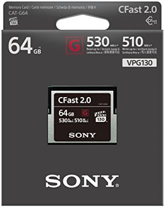 SONY CAT-G64 64GB Високи Перформанси CFast G Серија 2.0 Мемориска Картичка