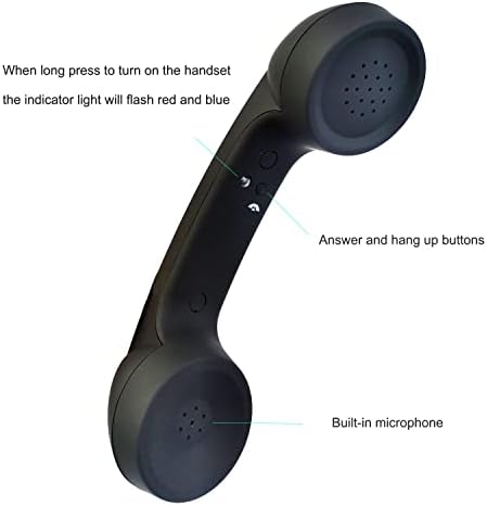 Уживајте-уникатни безжични ретро телефонски слушалки и слушалки за приемници за приемници за мобилен телефон со удобен повик