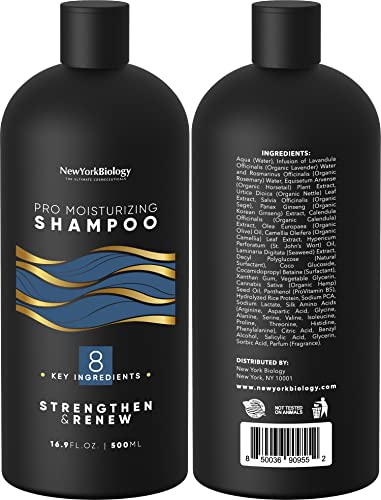 Yorkујорк биологија про навлажнувачки шампон и балсам сет 16,9 мл - шампон без сулфат за коса третирана со боја и суво оштетена коса -