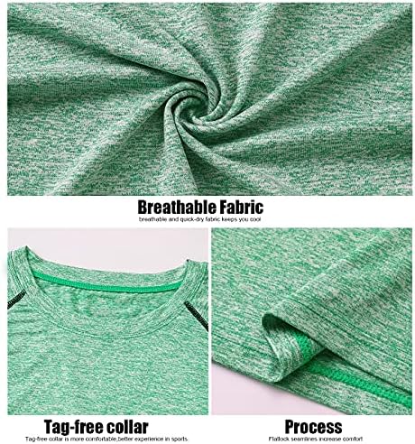 3-4 пакувања суво вклопуваат маичка со долг ракав за жени влага за влага со долги ракави, кои вршат компресија на отворено, врвови