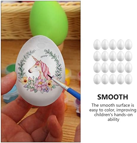 Јајца за украсување на домашни украси 2. 3 инчи Велигденско сликарство јајца DIY лажни велигденски јајца велигденски јајца за уметности
