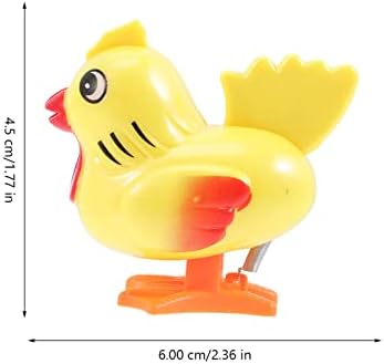 Aboofan 5 парчиња ветер пилешка играчка за деца - зајаче скокање на пилешко смешно часовници играчки деца деца мали деца Велигденски