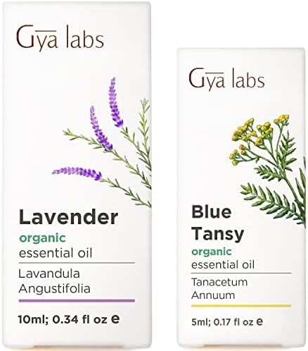 Органско масло од лаванда за сет на масло од коса и органско сино масло - чисти есенцијални масла за есенцијални масла - лаборатории