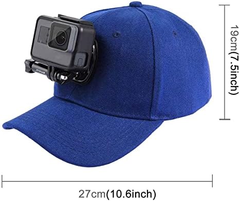 Пулуз мажи жени бејзбол капа со j-кука тока монтирање и завртка за GoPro Hero10 Black / Hero9 Black / Hero8 Black / 7/6 / 5