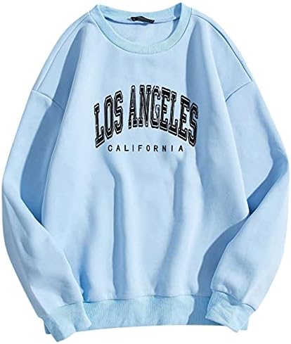 Поттон Лос Анџелес, дуксер писмо естетски џемпери графички џемпери за жени женски џемпери пуловер