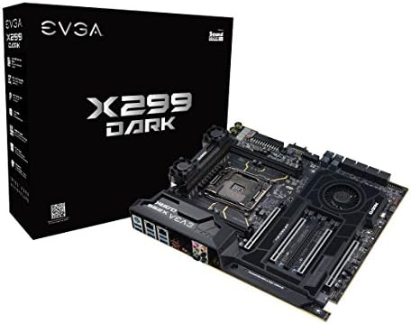 EVGA X299 Dark, LGA 2066, Intel X299, SATA 6GB/S, USB 3.1, USB 3.0, Eatx, Intel Motherboard 151-SX-E299-KR
