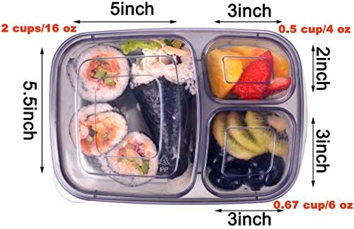 Младиот 8 Пакувајте Кутија За Ручек Бенто, Контејнери За Подготовка На Оброци, Пластични Кутии За Контејнери За Складирање Храна За Повеќекратна