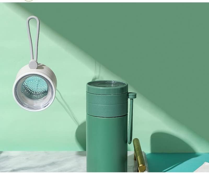 Лукио преносен не'рѓосувачки челик термос шише вакуумски колби со двојно wallид чаша чаша со вода миризлив чај