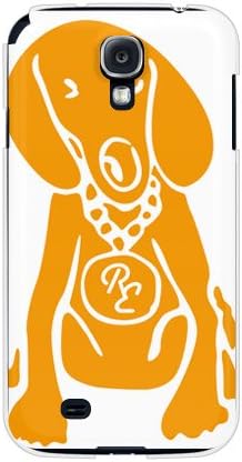 Втор Кожен Куче Бел х Портокалов Дизајн од РОТМ / За Галакси С4 СЦ-04Е / докомо ДСКЦ4Е-ПЦЦЛ-202-Ј189
