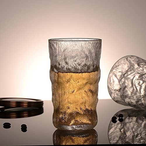 Фајанг висока топка чаша стакло 6-парче сет 12 унци - очила со тетоважа дизајн - совршен за семејства, бар ресторани и партии за употреба