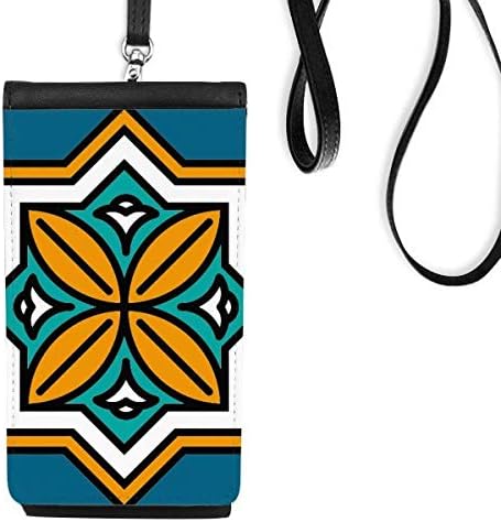 Геометрија Мароко стил Телефонски паричник чанта виси мобилна торбичка црн џеб