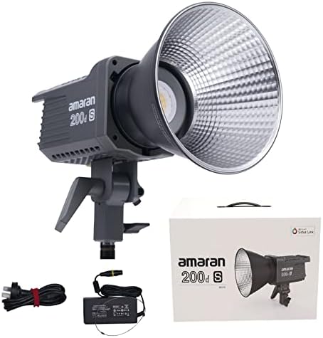Aputure Amaran 200D S LED видео светло 200W Bowens Mount Daylight CCT 5600K CRI 96+ TLCI 99+ Поддршка за поддршка на затемнување од 0-