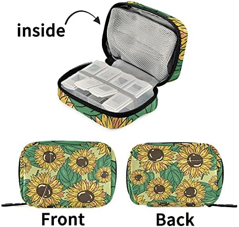 Сончоглед зелени лисја пилула за торбички торбички кутија со кутија со патент преносни витамин додатоци Медицински случај за хотелски