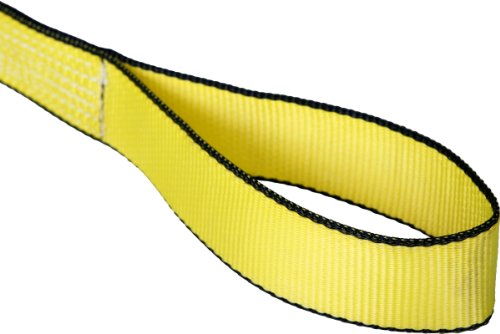 Технологии за кревање Mazzella 5000-1858 EE1-902 EdgeGuard Polyester Web Sling, око-и-очи, жолто, 1 парчиња, должина од 3 ', 2 ширина, 10