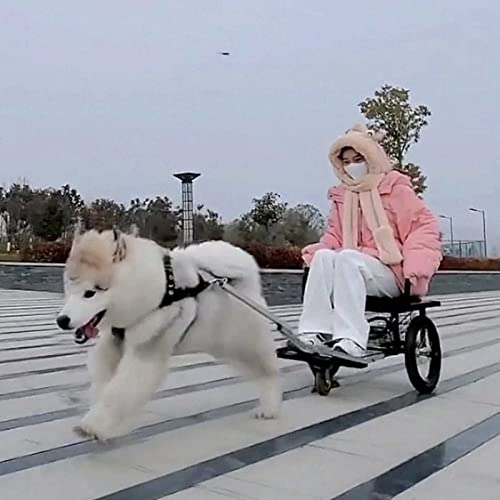 Трејлер за кучиња за кучиња за домашни миленици Јиухад, колички за намирници со две тркала и колички за одење кучиња со седиште
