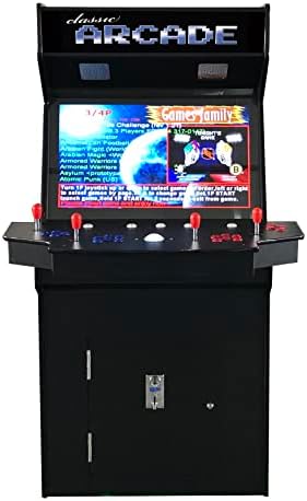 Врвни американски видео аркади со целосна големина комерцијална оценка исправена стенд -аркадна машина 4 плеер 4600 класични игри 32