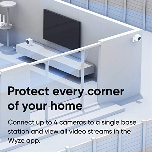 Пакет за безбедносна камера на Wyze Cam Outdoor, 1080p HD внатрешна/надворешна жица, паметен домашен кам со ноќно гледање, двонасочен