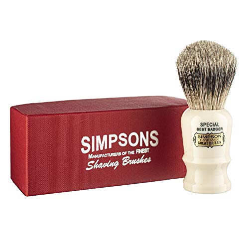 Специјална S1 Најдобра јазовец за бричење четка од 90мм бричење четка од Симпсон