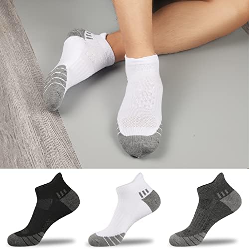 Коовански атлетски машки глуждови чорапи со ниско сечење чорапи мажи 6 пара