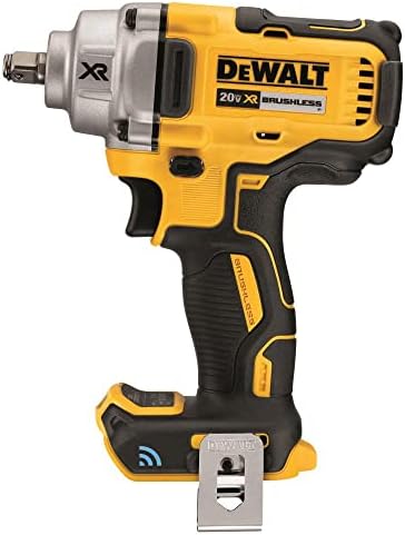 Dewalt 20V MAX алатка Поврзете 1/2 клуч за удар со среден опсег со прстен за свињи, само алатка