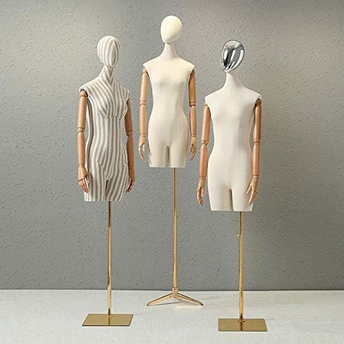 Форма на фустан Axisrc Formенски манекенски приказ Форма на тело Форма на тело со глава и раце за облека со фустан за облека,