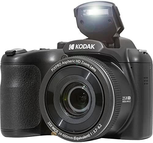 Кодак Pixpro AZ255 Дигитална камера + Case & Shoot Camera Camera + 16 GB мемориска картичка + USB -читач на картички + табела