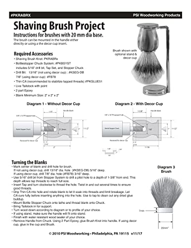 Penn State Industries pkrabr1 четка за бричење на коса од измешана јазовец