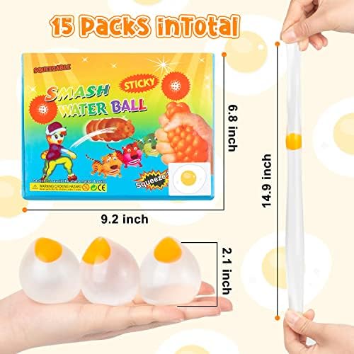 15 парчиња јајце топка со јајце, фанки јајце играчки играчки за олеснување на стрес играчки за деца, сензорна игра за намалување