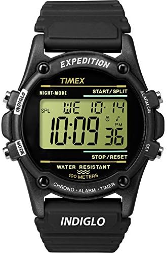 Тимекс МАШКИ Т5К463 Експедиција Атлантис 40мм Црна Смола Ремен Часовник