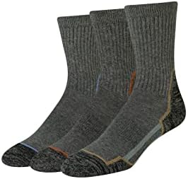 Амазон Најважен Машки Амортизирани Чорапи За Екипаж За Пешачење, 3 Пара