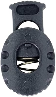 Sgt Knots Turtle Spring Chound Lock Black Black Plastic Toggle Stoppe - Stoppers Cordlock, Stoppers,