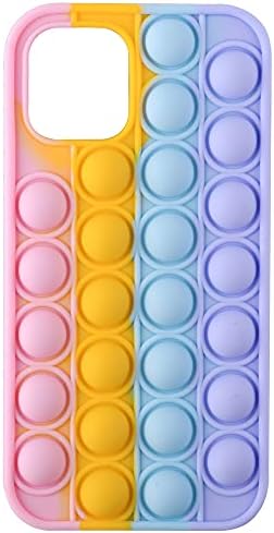 Телефонски случај на Jarcold Pop Fidget играчки за iPhone 11, Fidget Toys Phone Case, Bubble Fidget Tople Thone Case, Silicone Release