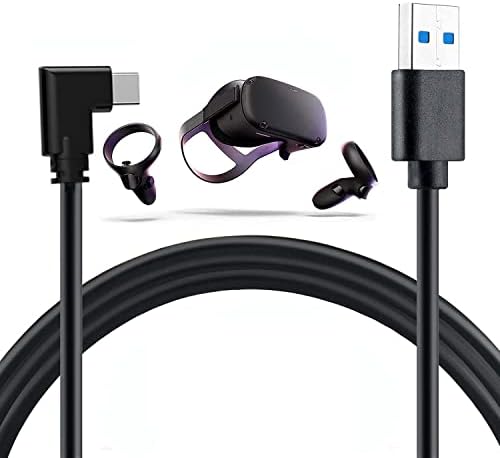 Zahotse за Oculus Quest VR Link Cable USB3.2 Gen1 Type A-C （Без засилувач） ， Кабел за Oculus Quest 2/Quest Steam VR Gaming and