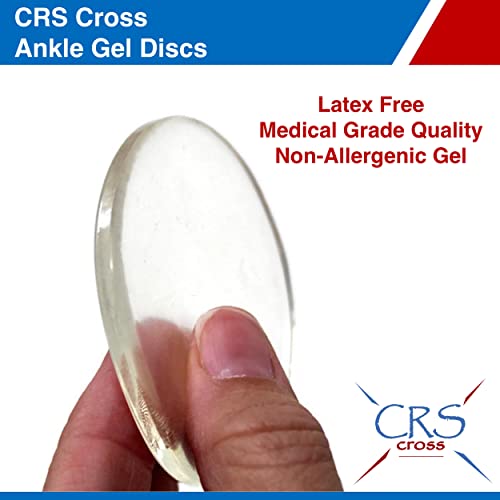 Дискови на гел за вкрстени глуждови CRS - 2 1/2 инчни влошки за гел на глуждот. Перница и заштита за уметничко лизгање, хокеј,