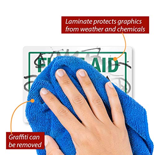 SmartSign First Aid Kit Inside Label | 3,5 x 5 ламинат винил