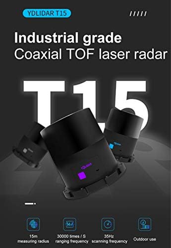 EAI YDLIDAR TOF T15 COAXIAL LIDAR скенер за сензори за сензори 15M 20K фреквенција за надворешно/затворено…