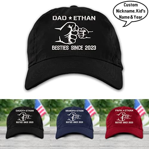 Назанти персонализирана тато тупаница, капа, прилагодена дедо капа за мажи, тато 2023 подароци, подароци за роденден на татковците за